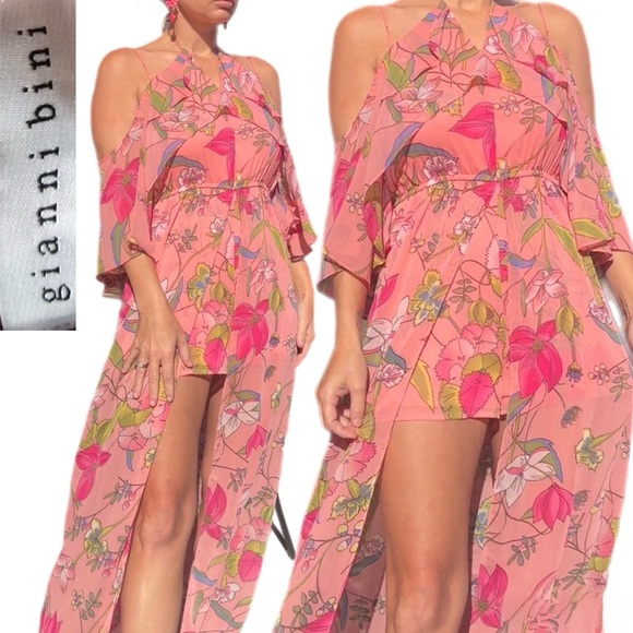 GB girls Pants - Gianni Bini Blossom Maxi Romper Size XS